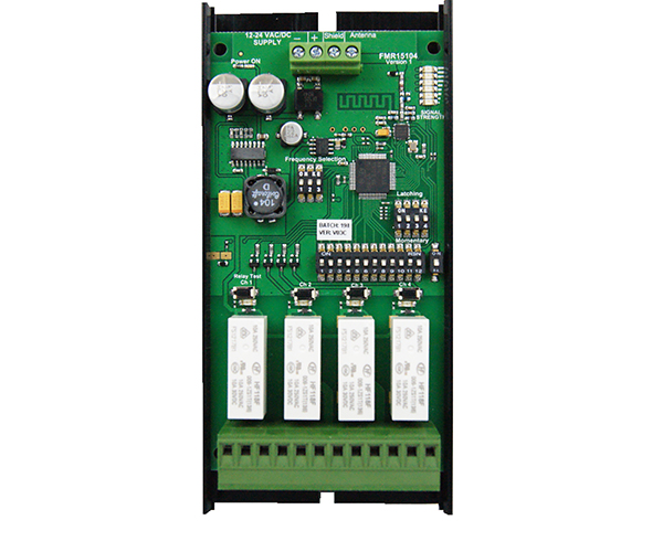 FMR15104. 151MHz receiver with 4 relay outputs