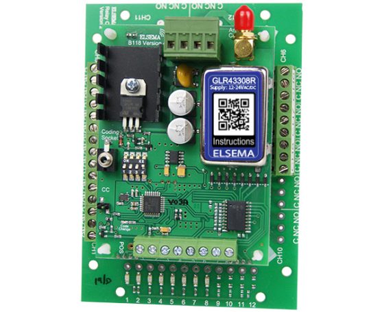 GLR43308R, 8 channel Gigalink receiver with relay outputs.