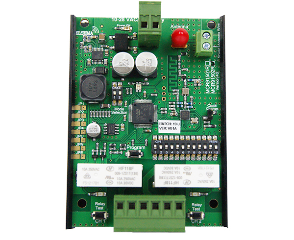 MCR91502R. 915MHz receiver with 2 relay outputs