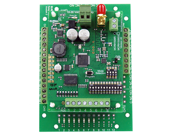MCR91508R. 915MHz receiver with 8 relay outputs